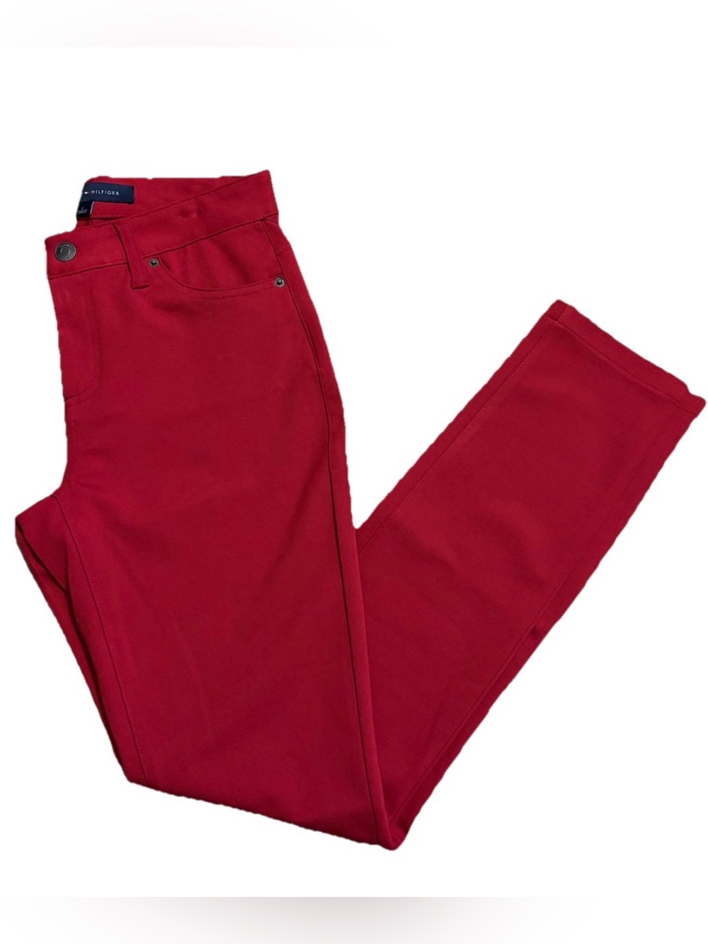 Tommy Hilfiger Women’s Ponte Jeans - Chili Red - Size 2